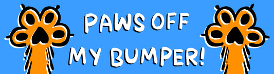 Paws Off Bumper Sticker
