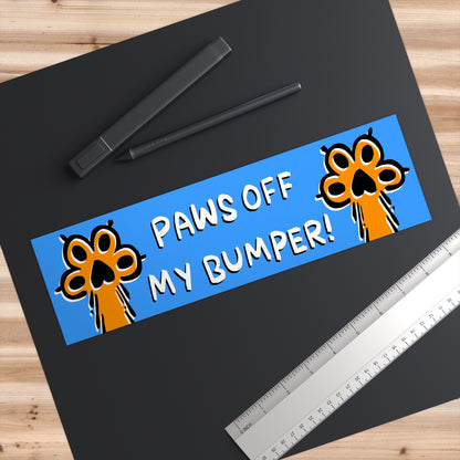 Paws Off Bumper Sticker